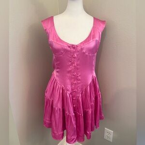 Vanessa Mooney Vibrant Pink romper